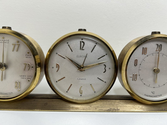 Image 1 of Jewels 7 Vintage Clock - Barometer - Thermometer