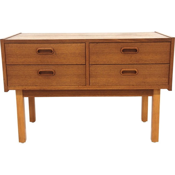 Image 1 of Vintage teak and beech chest of drawers, Sweden 1960