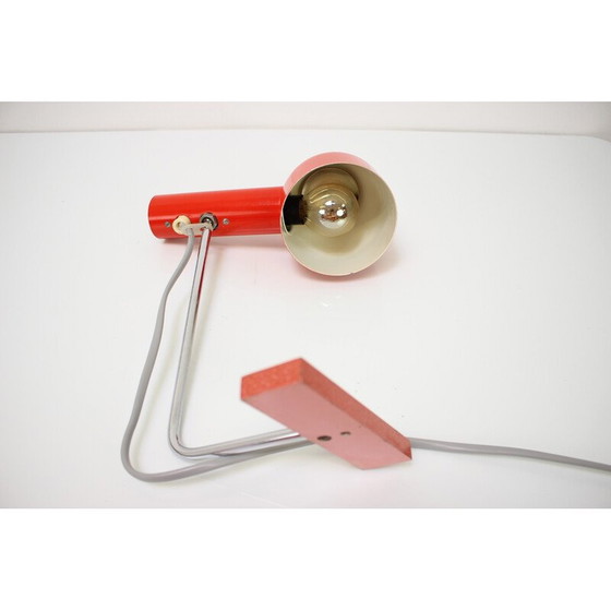 Image 1 of Vintage metal and chrome table lamp for Napako, Czechoslovakia 1960