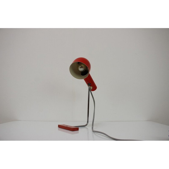 Image 1 of Vintage metal and chrome table lamp for Napako, Czechoslovakia 1960