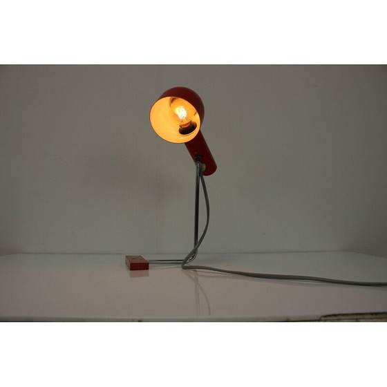 Image 1 of Vintage metal and chrome table lamp for Napako, Czechoslovakia 1960