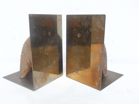 Image 1 of Carl Auböck bookends brass Horn Austria