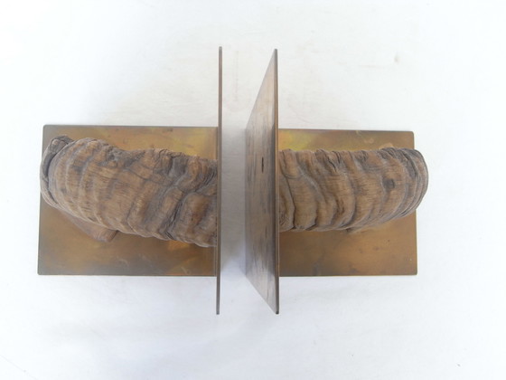 Image 1 of Carl Auböck bookends brass Horn Austria