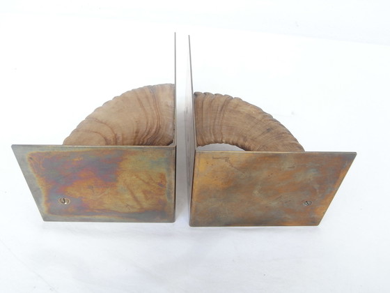 Image 1 of Carl Auböck bookends brass Horn Austria