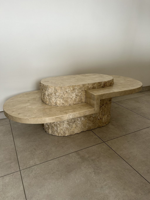 Table basse en pierre de Mactan