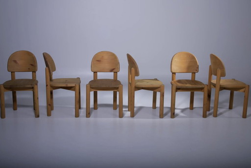 Rainer Daumiller Solid Pine Dining Chairs For Hirtshals