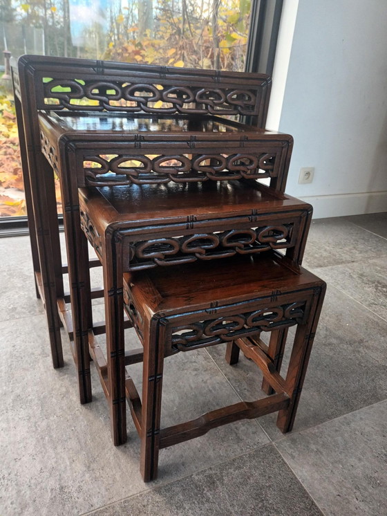 Image 1 of Nest Handmade Chinese Side Tables 1920'S