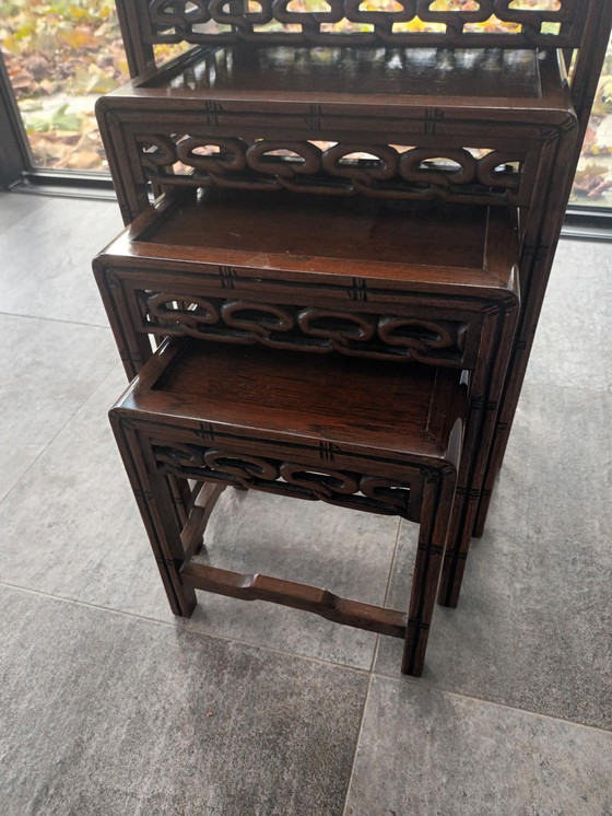 Image 1 of Nest Handmade Chinese Side Tables 1920'S