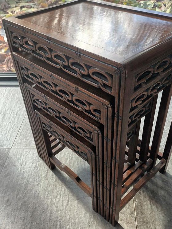 Image 1 of Nest Handmade Chinese Side Tables 1920'S