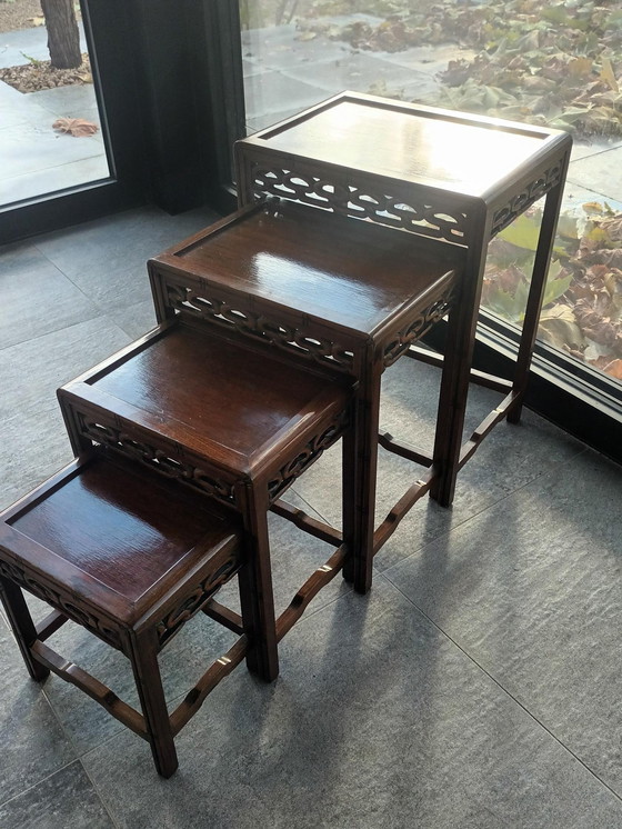 Image 1 of Nest Handmade Chinese Side Tables 1920'S