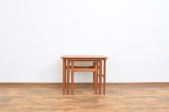 Image 1 of Mid-Century Danish Teak Nesting Tables, Set Of 3