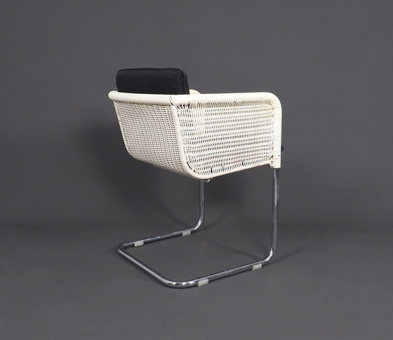 Image 1 of Set of Tecta D43 White Cantilever Chairs