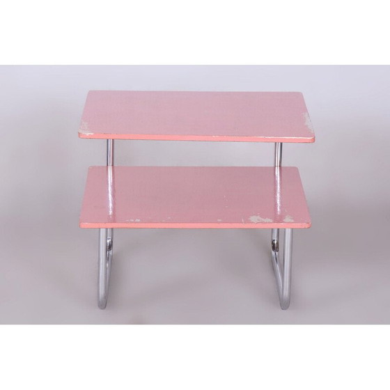 Image 1 of Vintage Bauhaus chrome coffee table for Mücke Melder, Czechoslovakia 1930