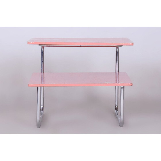 Image 1 of Vintage Bauhaus chrome coffee table for Mücke Melder, Czechoslovakia 1930