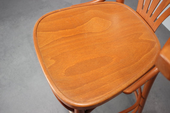Image 1 of Set Of 2 Vintage Bar Stools By Ton, 1980
