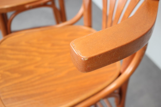 Image 1 of Set Of 2 Vintage Bar Stools By Ton, 1980