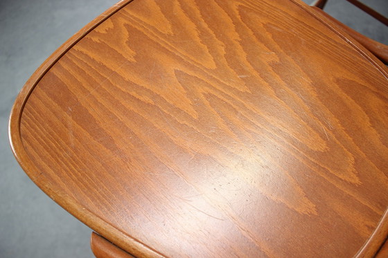 Image 1 of Set Of 2 Vintage Bar Stools By Ton, 1980