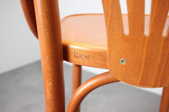 Image 1 of Set Of 2 Vintage Bar Stools By Ton, 1980