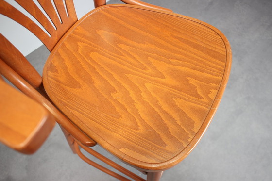 Image 1 of Set Of 2 Vintage Bar Stools By Ton, 1980