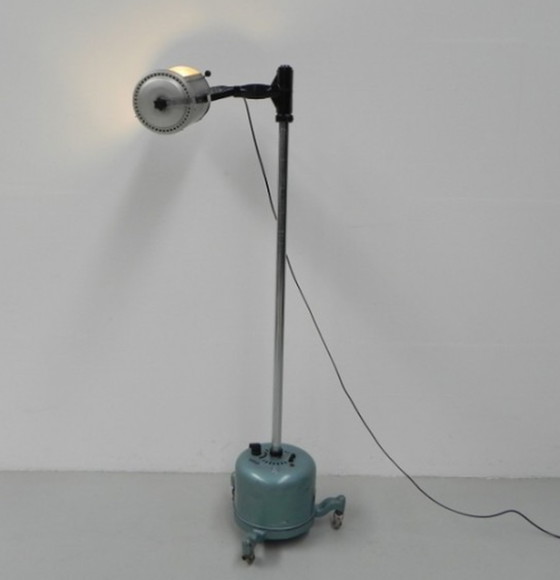 Image 1 of Russian industrial heat lamp converted to a floor lamp