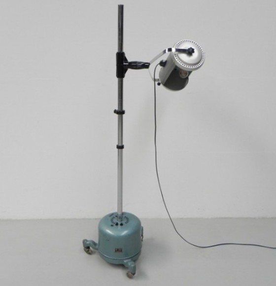 Image 1 of Russian industrial heat lamp converted to a floor lamp