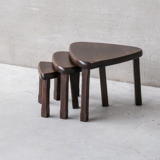 Image 1 of Tavolini vintage in rovere, Francia anni '70