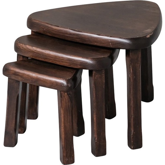 Image 1 of Tavolini vintage in rovere, Francia anni '70