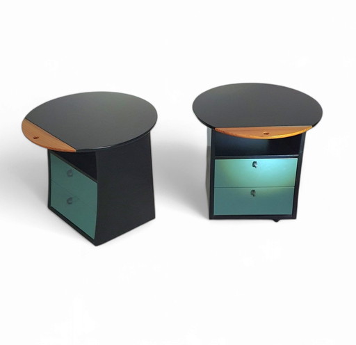 2 X Nightstands Umberto Asnago  For Giorgetti 