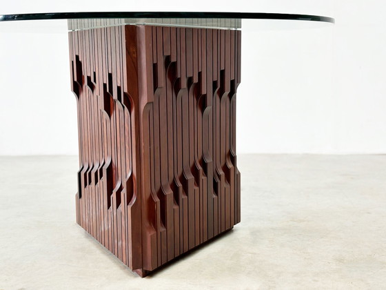 Image 1 of Luciano Frigerio sculptural wooden Barium dining table