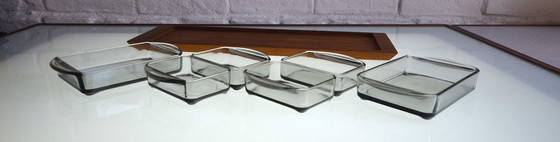 Image 1 of Plateau de buffet en teck Vintage