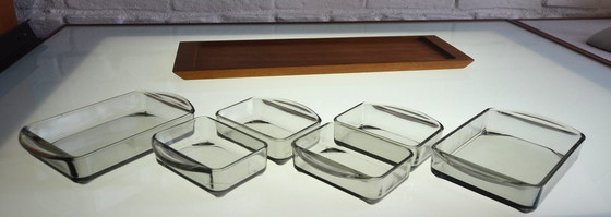 Image 1 of Plateau de buffet en teck Vintage