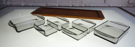 Image 1 of Plateau de buffet en teck Vintage