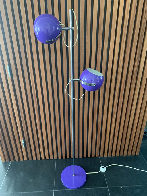 Vintage Floor Lamp - Purple