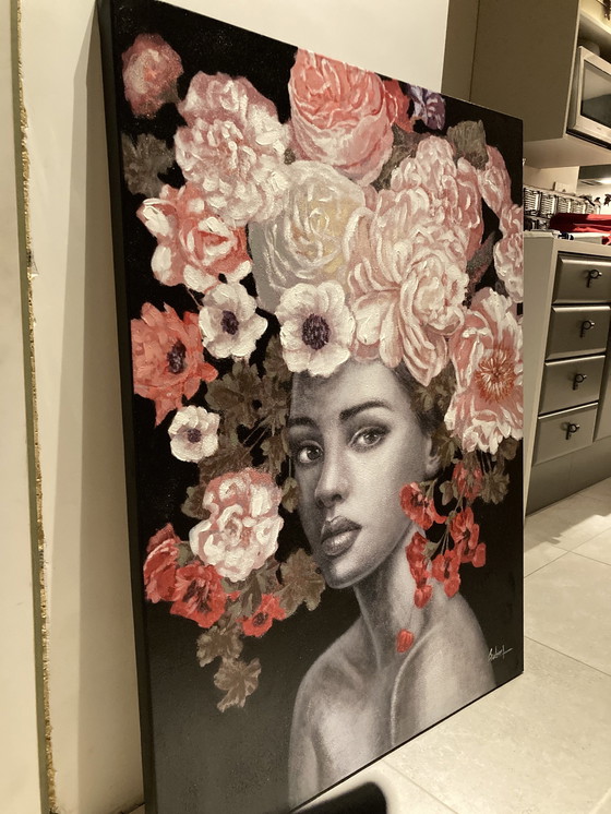 Image 1 of Chica con flores en el pelo 0.9 MX 1.20 M