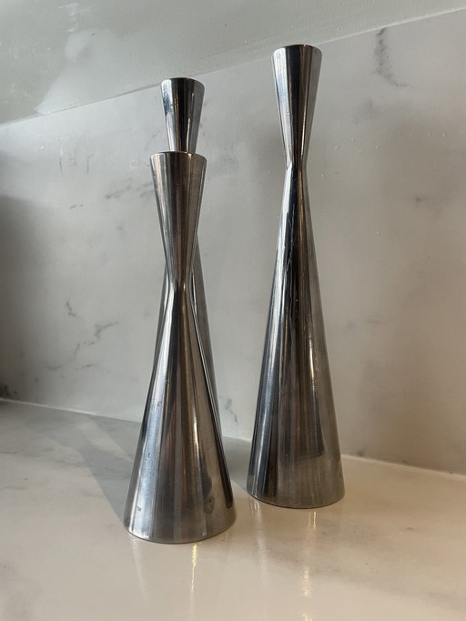 3 Vintage Ikea Candlesticks Götta By Erika Pekkari