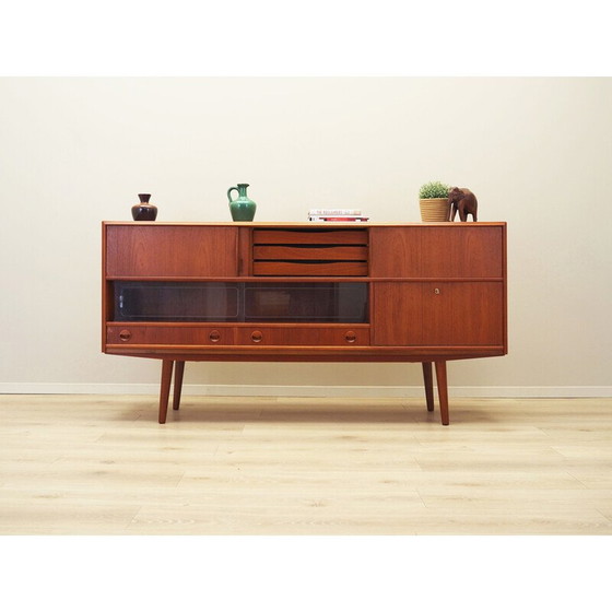 Image 1 of Vintage teak highboard, Denmark 1970s
