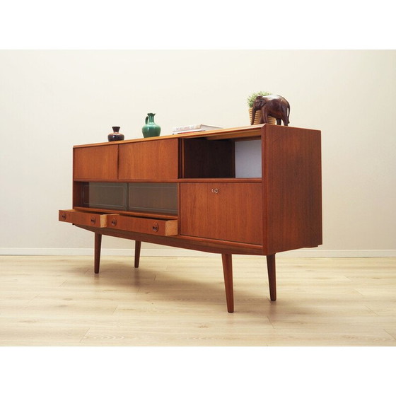 Image 1 of Vintage teak highboard, Denmark 1970s