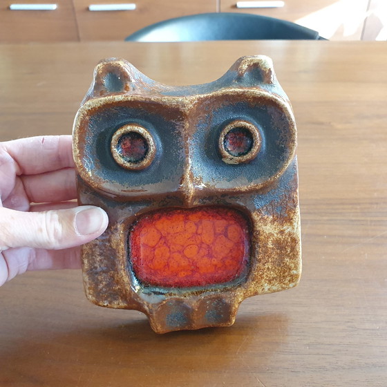 Image 1 of Brutalist Owl From Buchtal