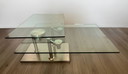 Very unique vintage design coffee table made in Italy
