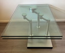 Very unique vintage design coffee table made in Italy