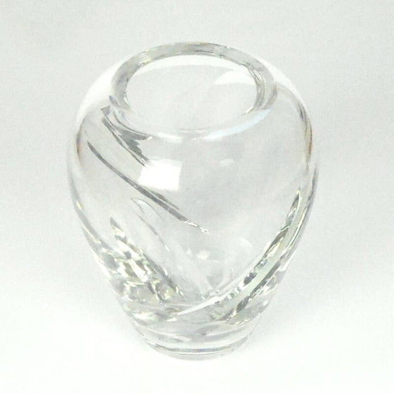 Image 1 of Vintage crystal vase by Royal Doulton, UK 1980s