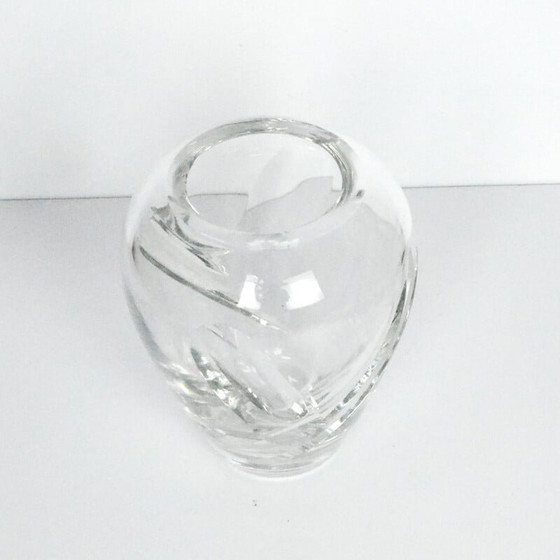 Image 1 of Vintage crystal vase by Royal Doulton, UK 1980s
