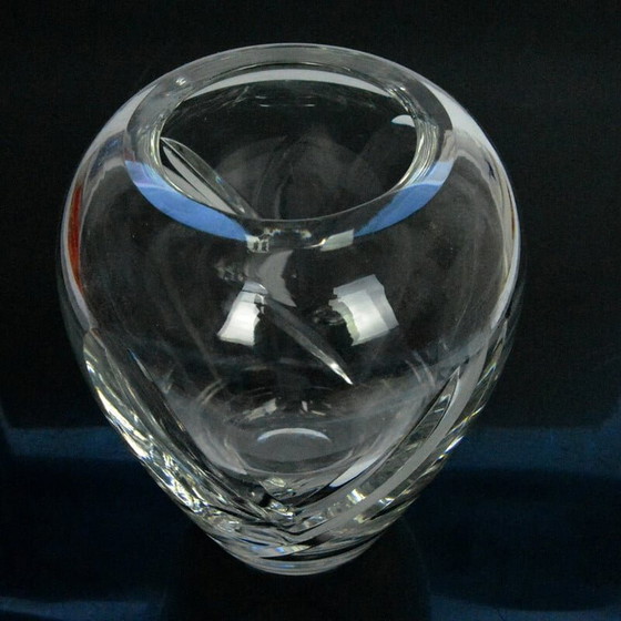 Image 1 of Vintage crystal vase by Royal Doulton, UK 1980s