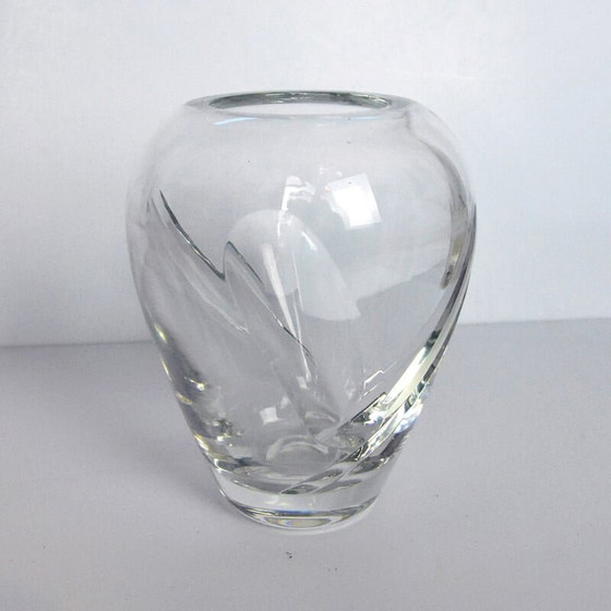 Image 1 of Vintage crystal vase by Royal Doulton, UK 1980s