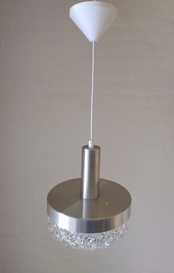 Image 1 of Pendant lamp - Scandinavian - Frosted Glass - Vintage