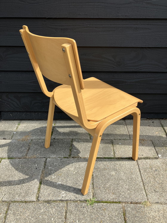 Image 1 of 4X Bentwood/ Plywood Dining Chairs