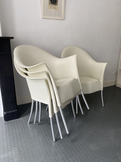 4x Starck chairs Lord YO by Starck Aleph