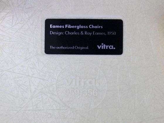 Image 1 of Vitra Dsw Original Glass Fiber In Parchment Design Charles Eames