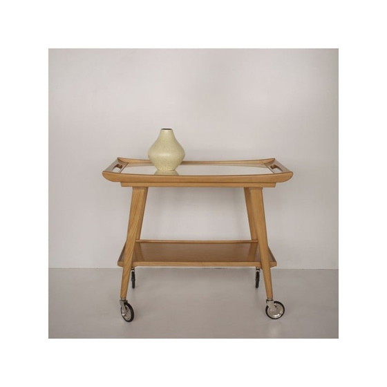 Image 1 of Vintage beech serving table for Opal Möbel, Germany 1960s