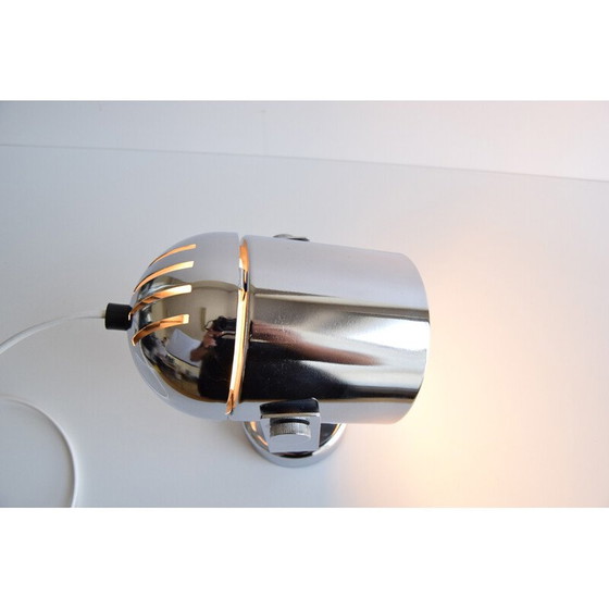 Image 1 of Lampada da parete vintage in metallo cromato di Stanislav Indra per Combi Lux, Cecoslovacchia 1970